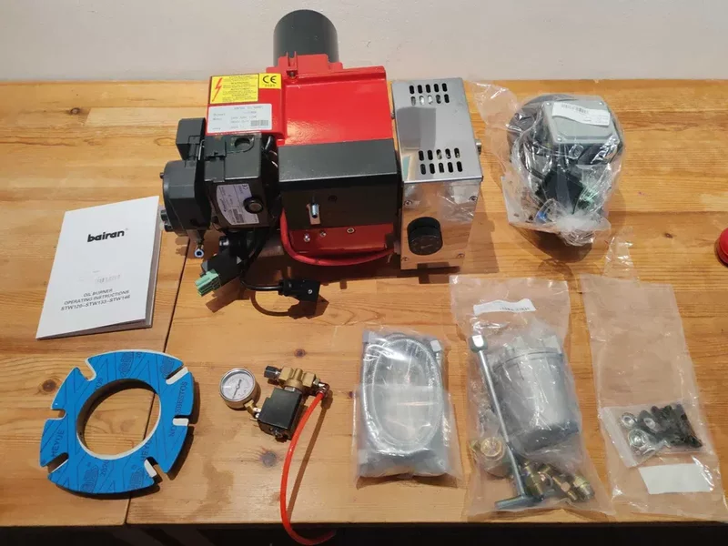 Arzator cu ulei uzat  70-115 Kw cu compresor de aer